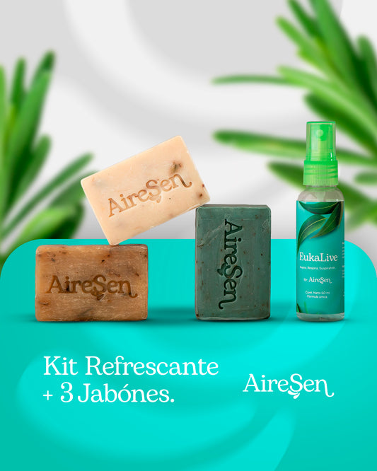 Kit Refrescante 3 jabones + EukaLive